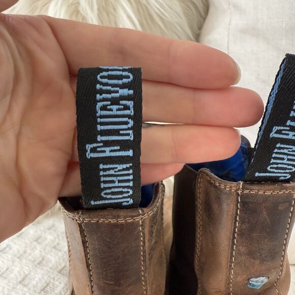 John Fluevog Women's RCI Boots Size 6 Chelsea Slip On Brown Dusty Atlas Leather - Picture 7 of 9